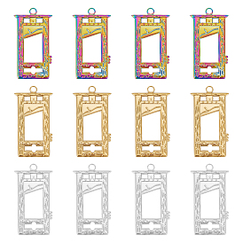 12 шт. 3 цветное ионное покрытие (ip) 304 подвески из нержавеющей стали, оконное очарование
