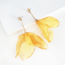 Floral Chiffon and Mesh Earrings for a Dreamy Summer Look - Fairy Style Jewelry