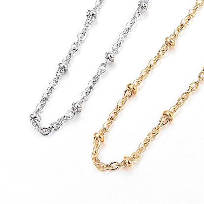 Vacuum Plating 304 Stainless Steel Necklaces, Cable Chain Necklaces