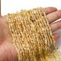 Нити из натуральных бусин цитрина класса АА, самородки