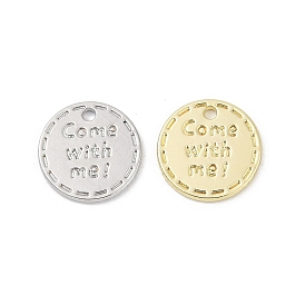 Стойки подвески обшивки сплава, плоский круглый со словом пойдем со мной, без свинца, без никеля и без кадмия