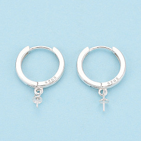 925 серьги-кольца из стерлингового серебра, с колышками