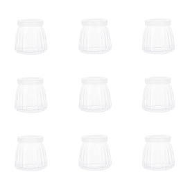 BENECREAT Glass Jar Bead Containers, with Plastic Stopper