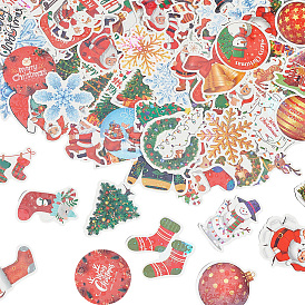 1 самоклеящиеся наклейки на рождественскую тематику, для украшения, разнообразные