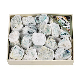 Natürliche Edelstein-Geode Füllhorn Mineral Probe, Rohkristall-Cluster, Heilkristall als Geschenk zur Heimdekoration, mit Pappschachtel