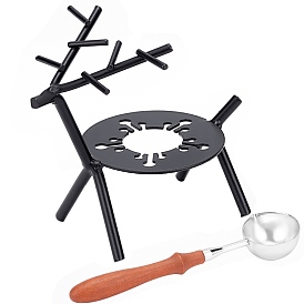 DIY Stamp Making Kits, Including Baking Paint Iron Wax Furnace and Brass Wax Sticks Melting Spoon