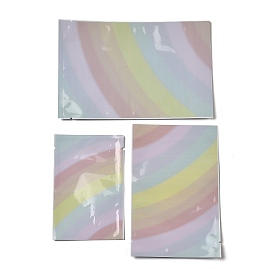 Пластиковые пакеты цвета радуги прямоугольные