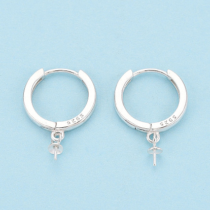 925 серьги-кольца из стерлингового серебра, с колышками