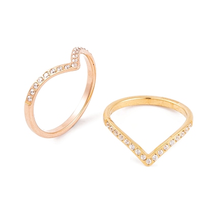 PVD-покрытие, вакуумное напыление 304 кольцо из нержавеющей стали для женщин, с кубического циркония