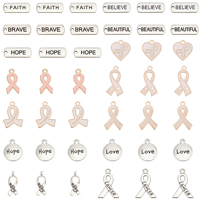 140 шт. 14 стиль осведомленности лента тема цинковый сплав подвески, с эмалью, разнообразные