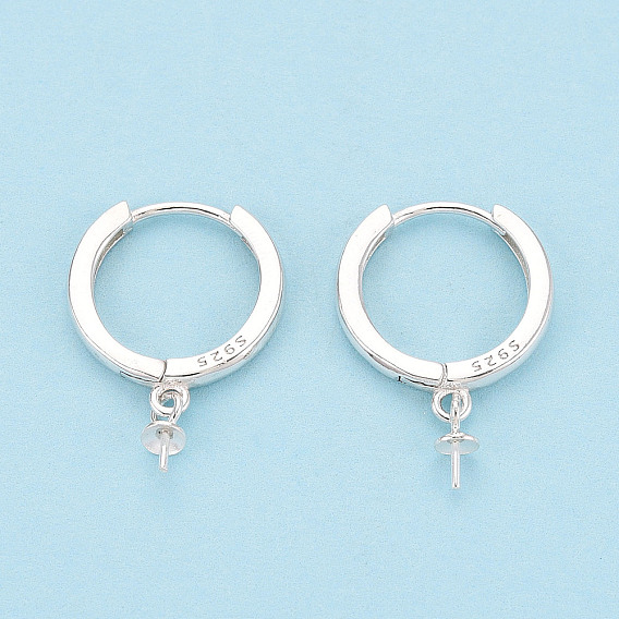 925 серьги-кольца из стерлингового серебра, с колышками