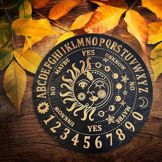 Солнце звезда луна дерево маятник доска, биолокация гадальная доска, для колдовства принадлежности для викканского алтаря