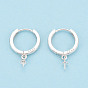925 серьги-кольца из стерлингового серебра, с колышками