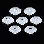Imitation Jade Glass Pendants, Lock