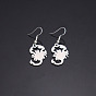 304 Stainless Steel Dangle Earrings for Women, Scorpion
