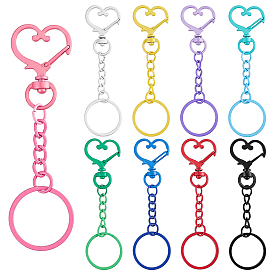 45 шт. 9 цвета сердечек из сплава, краска для выпечки, поворотные застежки и железные кольца