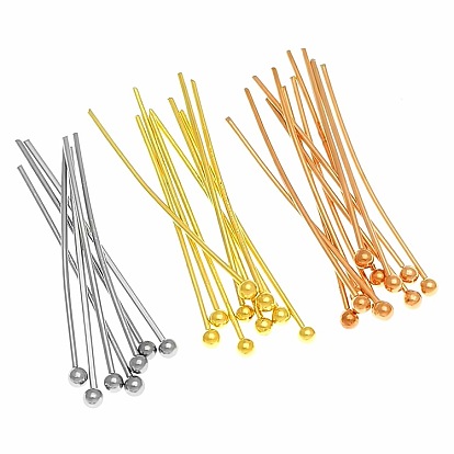 Stainless steel golden ball needle/pin/beaded accessories 0.5-0.8mm wire diameter bead needle diy jewelry