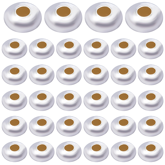 45шт. 925 серебряные бусины-разделители для блюдца, рондель