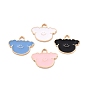 Zinc Alloy Pendants, with Enamel, Cloud