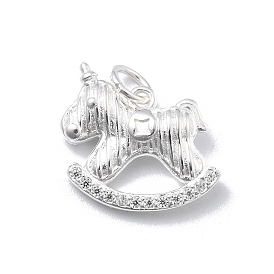 925 подвески-качалки из стерлингового серебра, с прыжковых колец