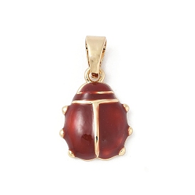 Латунь эмаль подвески, очарование божьей коровки