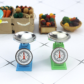 Alloy Miniature Electronic Scale Shape Display Decorations, for Dollhouse Decor