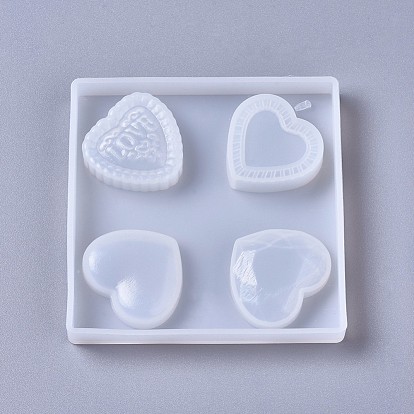 Silicone Molds, Resin Casting Molds, For UV Resin, Epoxy Resin Jewelry Making, Heart