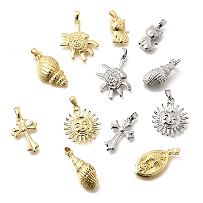 Латунные подвески, настоящий 18k позолоченный/платиновый, долговечный