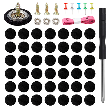 Автомобильная крепежная пряжка из железа, алюминия и полиэстера, с помощью мягкой ПВХ-рулетки, пластиковые штифты для ящиков и крестообразные отвертки из углеродистой стали