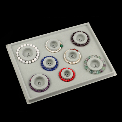 PE and Flocking Bead Design Boards, Bracelet Design Board, DIY Beading Jewelry Making Tray, Rectangle