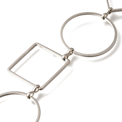 Латунные звенья цепи с покрытием стойки, без кадмия и без свинца, долговечный, несварные, кольцо с квадратом