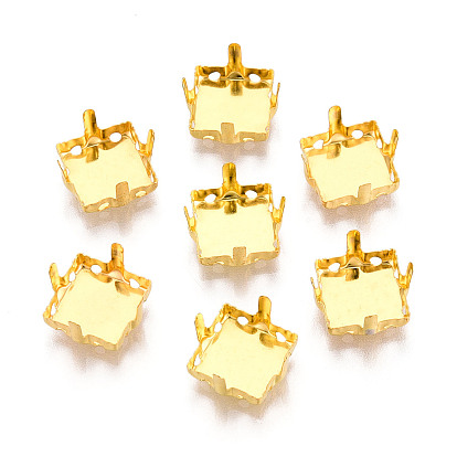 201 нержавеющая сталь для пришивания зубцов, настройки когтей для остроконечных страз, квадратный