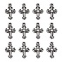 Vintage Acrylic Pendants, Coptic Cross, 20.5x13.5x3mm, Hole: 1.5mm, about 1750pcs/500g