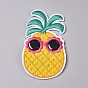 Computerized Embroidery Cloth Iron on/Sew on Patches, Costume Accessories, Appliques, for Backpacks, Clothes, Pineapple