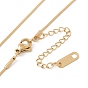 Ожерелье с подвеской в виде сердца с круглыми змеиными цепочками, ионное покрытие (ip) 304 ювелирные изделия из нержавеющей стали для женщин