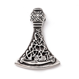 Tibetan Style 304 Stainless Steel Pendants, Axe