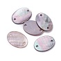 Black Lip Shell Links Connectors, Oval