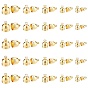 50Pcs 5 Style Brass Cord Ends, Long-Lasting Plated