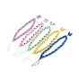 Handmade Polymer Clay Mobile Straps, with Flat Round Evil Eye Resin Beads and Braided Nylon Thread, 304 Stainless Steel Smooth Round Spacer Beads, for DIY Phone Case Decoration