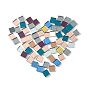 Mirror Surface Square Mosaic Tiles Glass Cabochons, for Home Decoration or DIY Crafts
