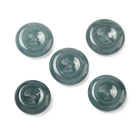 Подвески с пряжкой из натурального жадеита, подвески в виде пончиков/пи-дисков