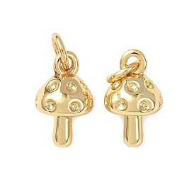 Латунные подвески, грибные прелести, без кадмия и без свинца, стойки покрытие, долговечный, с целью перехода в кольце