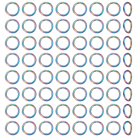 80 шт. 304 открытые соединительные кольца из нержавеющей стали, круглые кольца