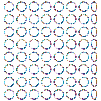 80 шт. 304 открытые соединительные кольца из нержавеющей стали, круглые кольца