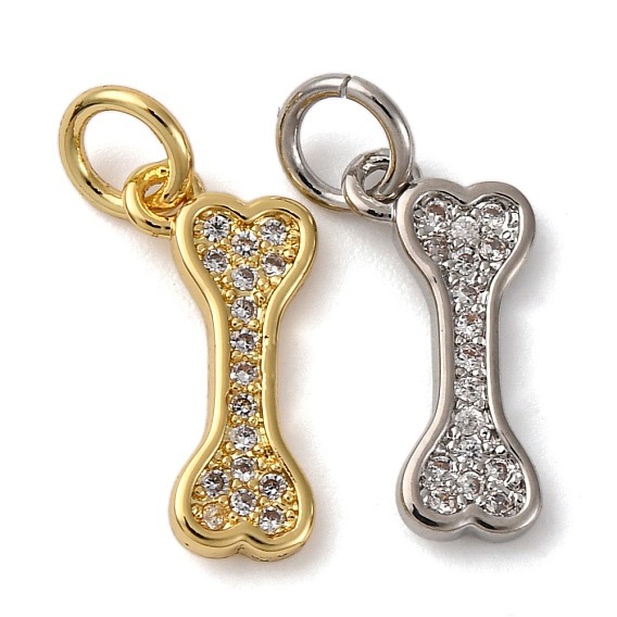 Латунные микро проложить кубического циркония подвески, костяные амулеты, с целью перехода в кольце, долговечный, без кадмия и без свинца, стойки покрытие