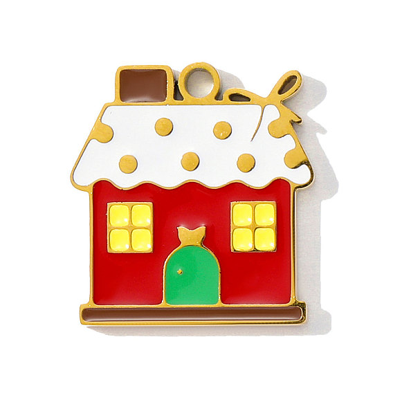 304 нержавеющей стальной эмали подвески, прелести дома, ионное покрытие (ip), реальный 18 k позолоченный