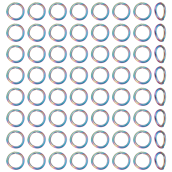 80 шт. 304 открытые соединительные кольца из нержавеющей стали, круглые кольца