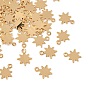 SHEGRACE Brass Charms, Star Charms, Cadmium Free & Lead Free & Nickel Free, Long-Lasting Plated