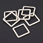 MIYUKI & TOHO Handmade Japanese Seed Beads, with 304 Stainless Steel Link Rings, Loom Pattern, Square