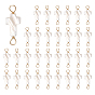 32Pcs Natural Freshwater Shell Connector Charms, Cross Links